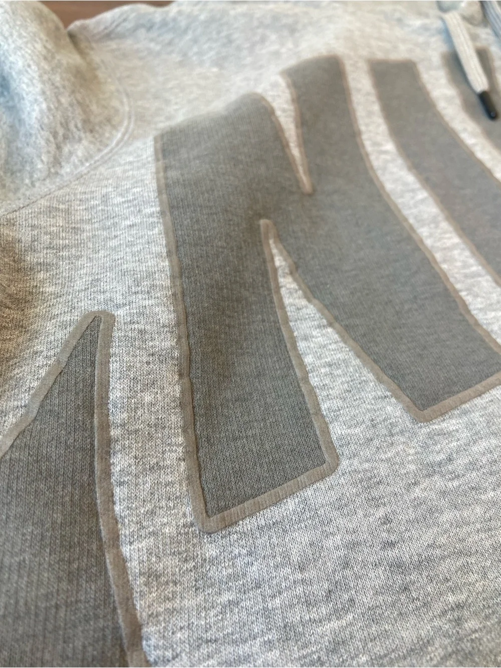 VTG T2K Nike Sportswear Hoodie Gray Drawstring Hood Pullover Longsleeve Large